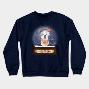 English Bulldog Christmas Gift Crewneck Sweatshirt